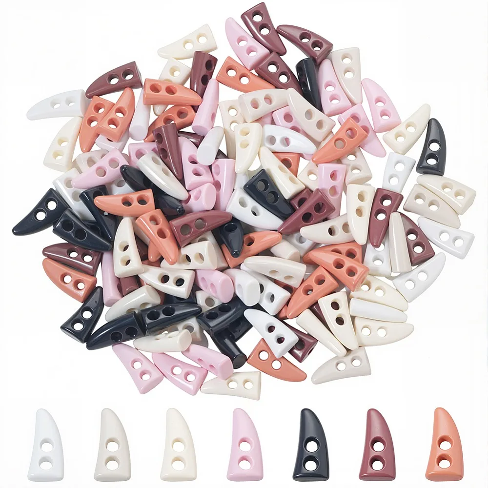 140Pcs 7 Colors Resin Buttons 2-Hole Cattle Horn Mixed Color 10x5x3mm Hole: 1.5mm 20pcs/color
140Pcs 7 Colors Resin Buttons 2-Hole Cattle Horn Mixed Color 10x5x3mm Hole: 1.5mm 20pcs/color