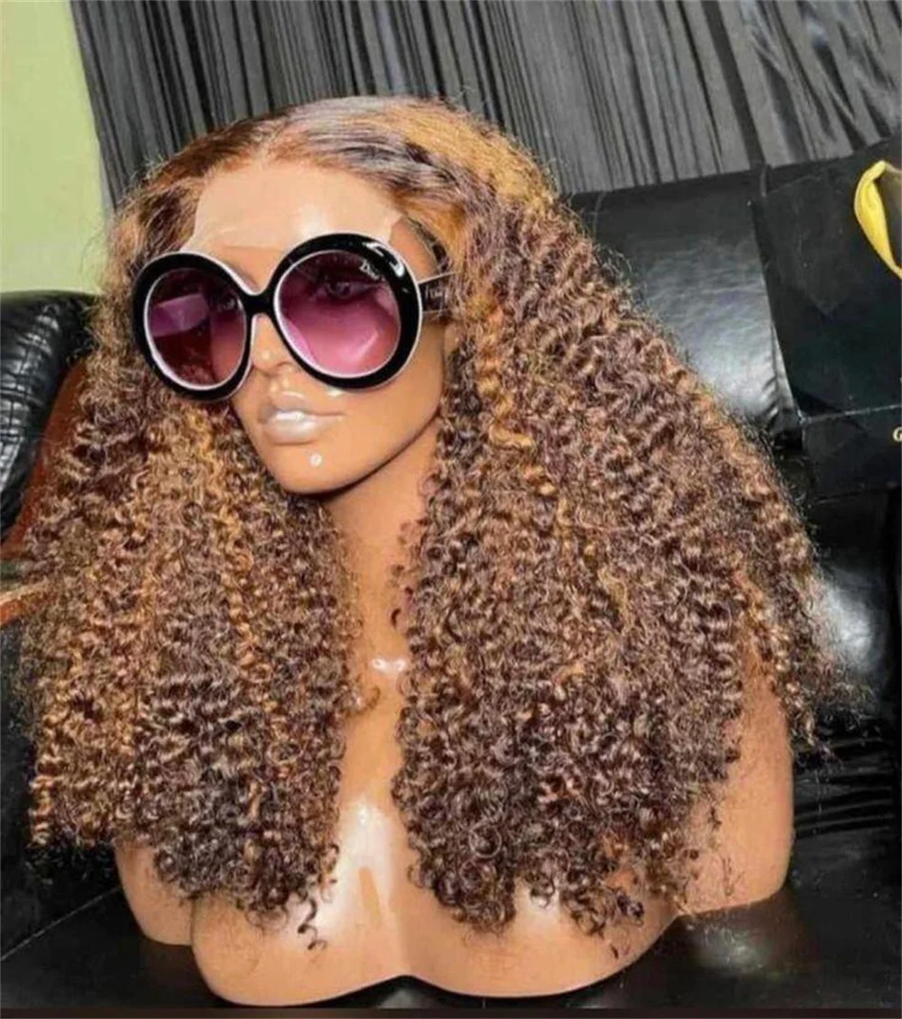 Soft Kinky Curly 16inch 150 Density Highlight Blond Natural 100% Human Hair Wig 13x4 Lace Front Baby Hair Pre-Plucked Soft Wig
Soft Kinky Curly 16inch 150 Density Highlight Blond Natural 100% Human Hair Wig 13x4 Lace Front Baby Hair Pre-Plucked Soft Wig