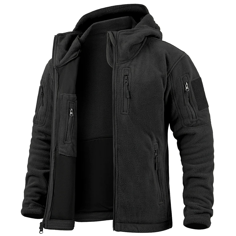 Men's Hunting Fleece Jacket Hiking Hunting Outdoor Fleece Tactical Jacket Winter Warm Full Zip Military Hoodies Multi-Pockets 31 Saf6ee84552f746b8870427fee3670857X