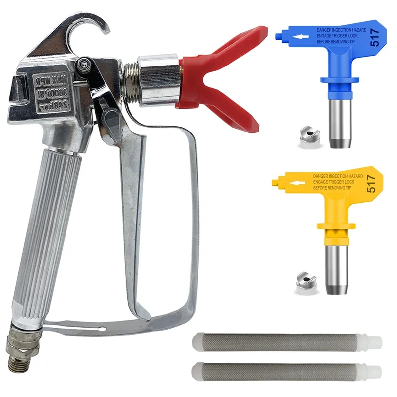 3600 PSI Airless Paint Sprayer Machine with Nozzle Seat Nozzle Guard and Filter for Airless Paint Sprayer Accessories
3600 PSI Airless Paint Sprayer Machine with Nozzle Seat Nozzle Guard and Filter for Airless Paint Sprayer Accessories