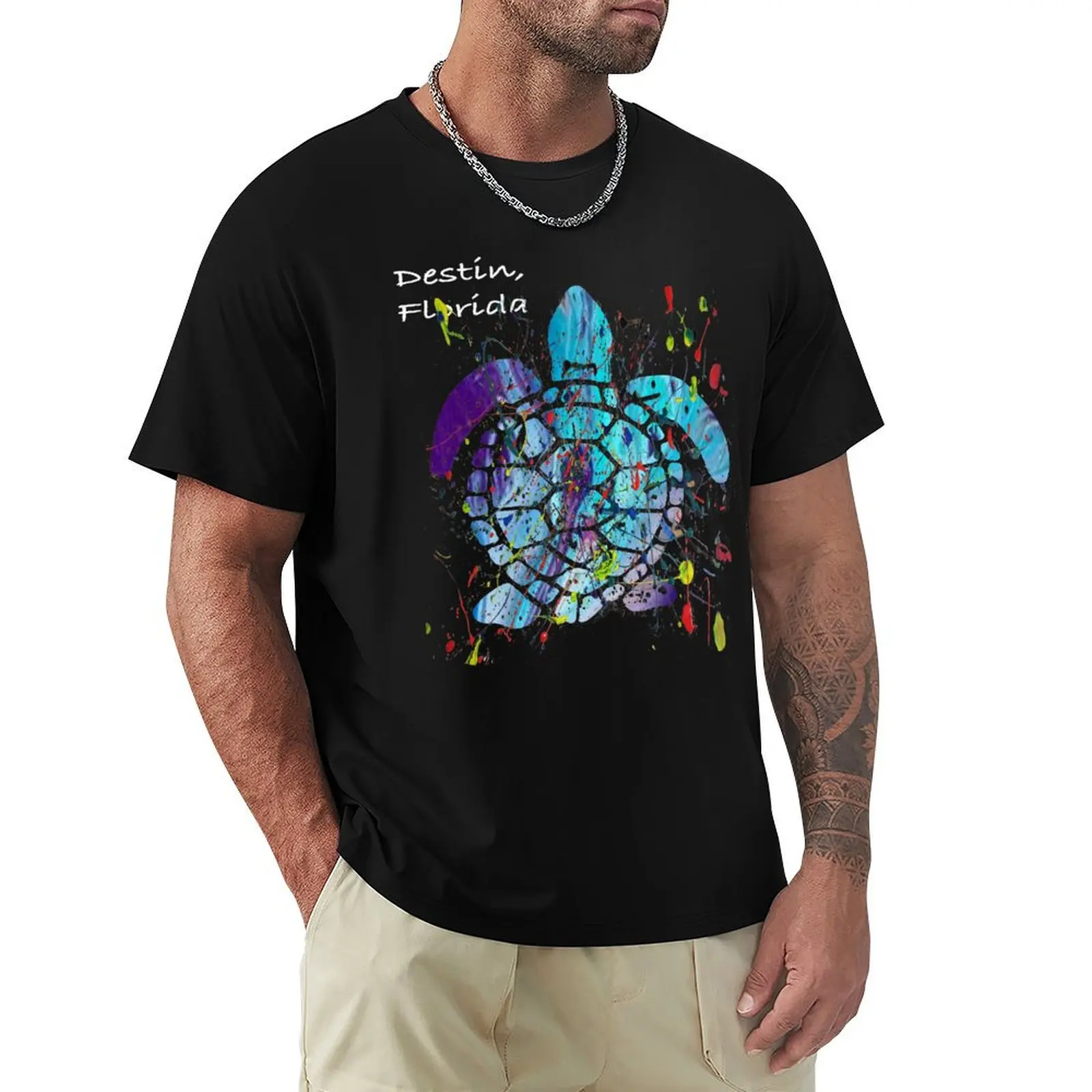 Beach Design Destin Beach, Florida Abstract Sea Turtle T-Shirt street wear boys animal print cotton t shirt men
Beach Design Destin Beach, Florida Abstract Sea Turtle T-Shirt street wear boys animal print cotton t shirt men