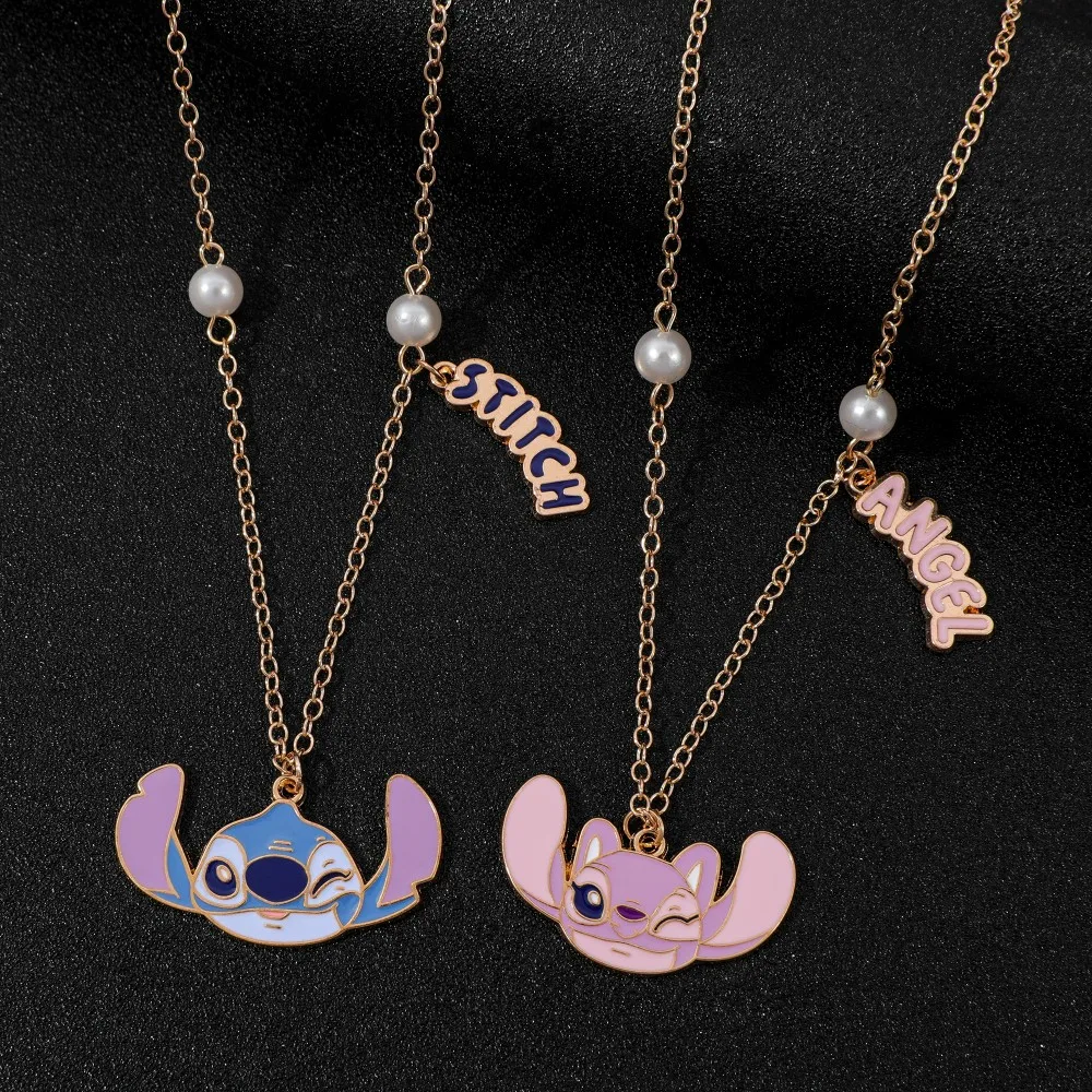 2 шт., ожерелье с изображением лило и стичка Диснея, креативное романтическое одинаковое ожерелье для пары с изображением ангела, аксессуары для подарков на День святого Валентина
2 шт., ожерелье с изображением лило и стичка Диснея, креативное романтическое одинаковое ожерелье для пары с изображением ангела, аксессуары для подарков на День святого Валентина