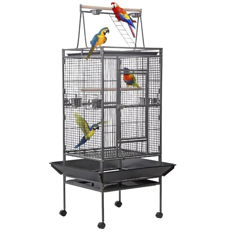 Hot Selling Eco-Friendly Foldable Stainless Steel Large Outdoor Portable Strong Bird Cage for Parrots Bird Supplies
Hot Selling Eco-Friendly Foldable Stainless Steel Large Outdoor Portable Strong Bird Cage for Parrots Bird Supplies