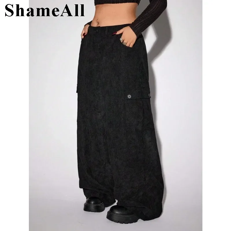 Women's Plus Size Boyfriend Pocket Loose Wide Leg Cargo Pants 3XL Pantalones Anchos Y Sueltos Mujer Feminino Pantalon Roupas
Women's Plus Size Boyfriend Pocket Loose Wide Leg Cargo Pants 3XL Pantalones Anchos Y Sueltos Mujer Feminino Pantalon Roupas