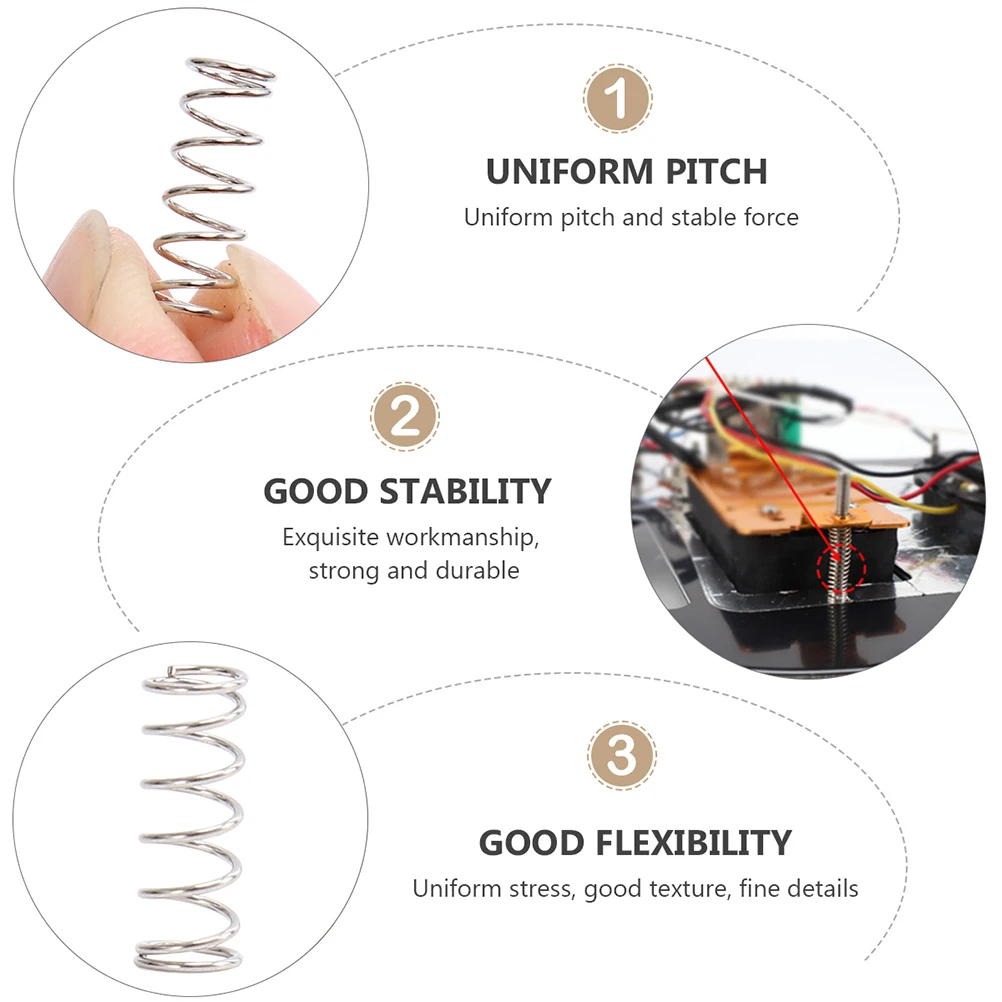 18 Pcs Guitar Spring Electric Pickup Springs Bass Tension Bridge Saddle Parts Metal
18 Pcs Guitar Spring Electric Pickup Springs Bass Tension Bridge Saddle Parts Metal
