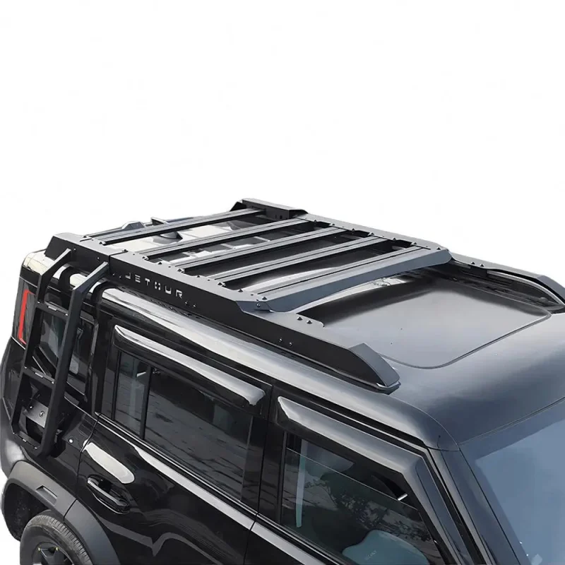 High Quality Black Steel Roof Rack Outdoor Lage Storage Peormance Parts Accessory for Jetour T2
High Quality Black Steel Roof Rack Outdoor Lage Storage Peormance Parts Accessory for Jetour T2