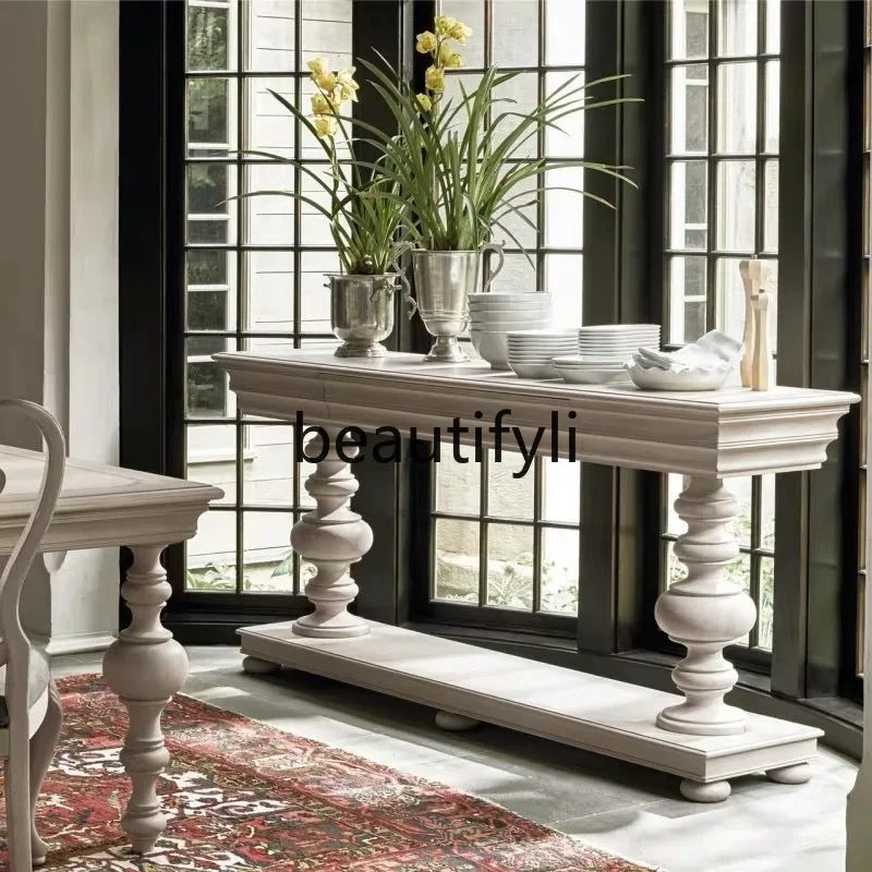 American old entrance table solid wood end view table ultra-thin wall decorative cabinet entrance cabinet6220
American old entrance table solid wood end view table ultra-thin wall decorative cabinet entrance cabinet6220