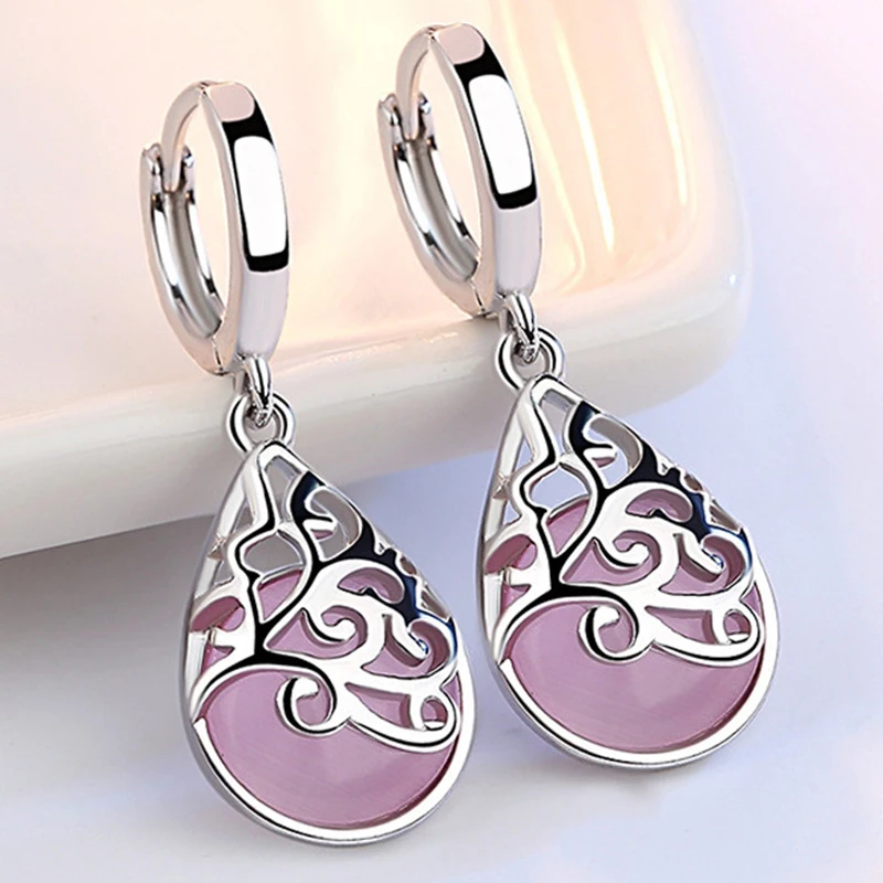 925 Sterling Silver Trendy Opal Stone Flower Ladies Stud Earrings Original Jewelry For Women Anti Allergy Drop Shipping
925 Sterling Silver Trendy Opal Stone Flower Ladies Stud Earrings Original Jewelry For Women Anti Allergy Drop Shipping