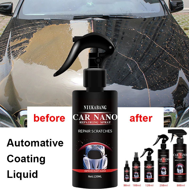 50/100/120/250/500ml Car Quick Coating Liquid Nano Paint Coating Spray Protection Film for Full Car Paint Glass Wheel Headlight
50/100/120/250/500ml Car Quick Coating Liquid Nano Paint Coating Spray Protection Film for Full Car Paint Glass Wheel Headlight