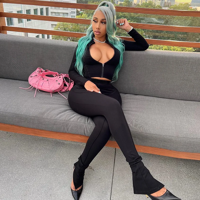 2026 Autumn New Solid Color Zipper Stand Collar Long Sleeve Casual Jacket Fitness Yoga Outfit Long Pants Set
2026 Autumn New Solid Color Zipper Stand Collar Long Sleeve Casual Jacket Fitness Yoga Outfit Long Pants Set