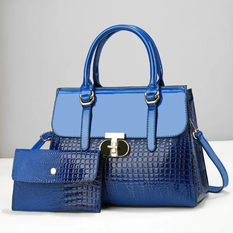 Brand 2Pcs Set Women Bags Bright Leather Vintage Ladies Purses and Handbags Ladies Messenger Shoulder Bag Casual Tote Bag
Brand 2Pcs Set Women Bags Bright Leather Vintage Ladies Purses and Handbags Ladies Messenger Shoulder Bag Casual Tote Bag