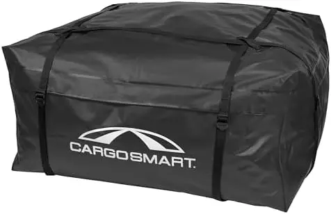 CargoSmart Soft Roof Cargo Bag - 15 cu ft, 38"x38"x18", Heavy-Duty Vinyl, Fits Roof Racks
CargoSmart Soft Roof Cargo Bag - 15 cu ft, 38"x38"x18", Heavy-Duty Vinyl, Fits Roof Racks