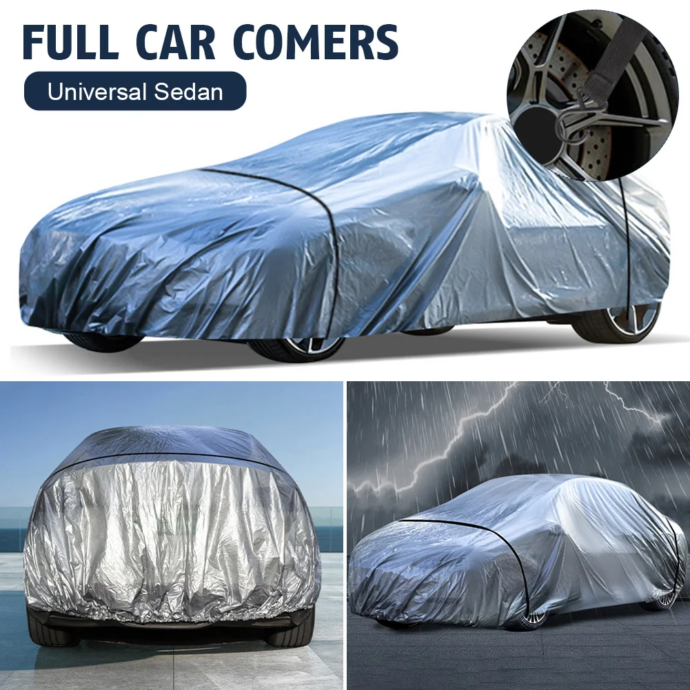 Universal Car Full Covers Outdoor Snow Resistant Sun Protection Cover Waterproof Sun Rain Snow Protection Cover Auto Accessories
Universal Car Full Covers Outdoor Snow Resistant Sun Protection Cover Waterproof Sun Rain Snow Protection Cover Auto Accessories