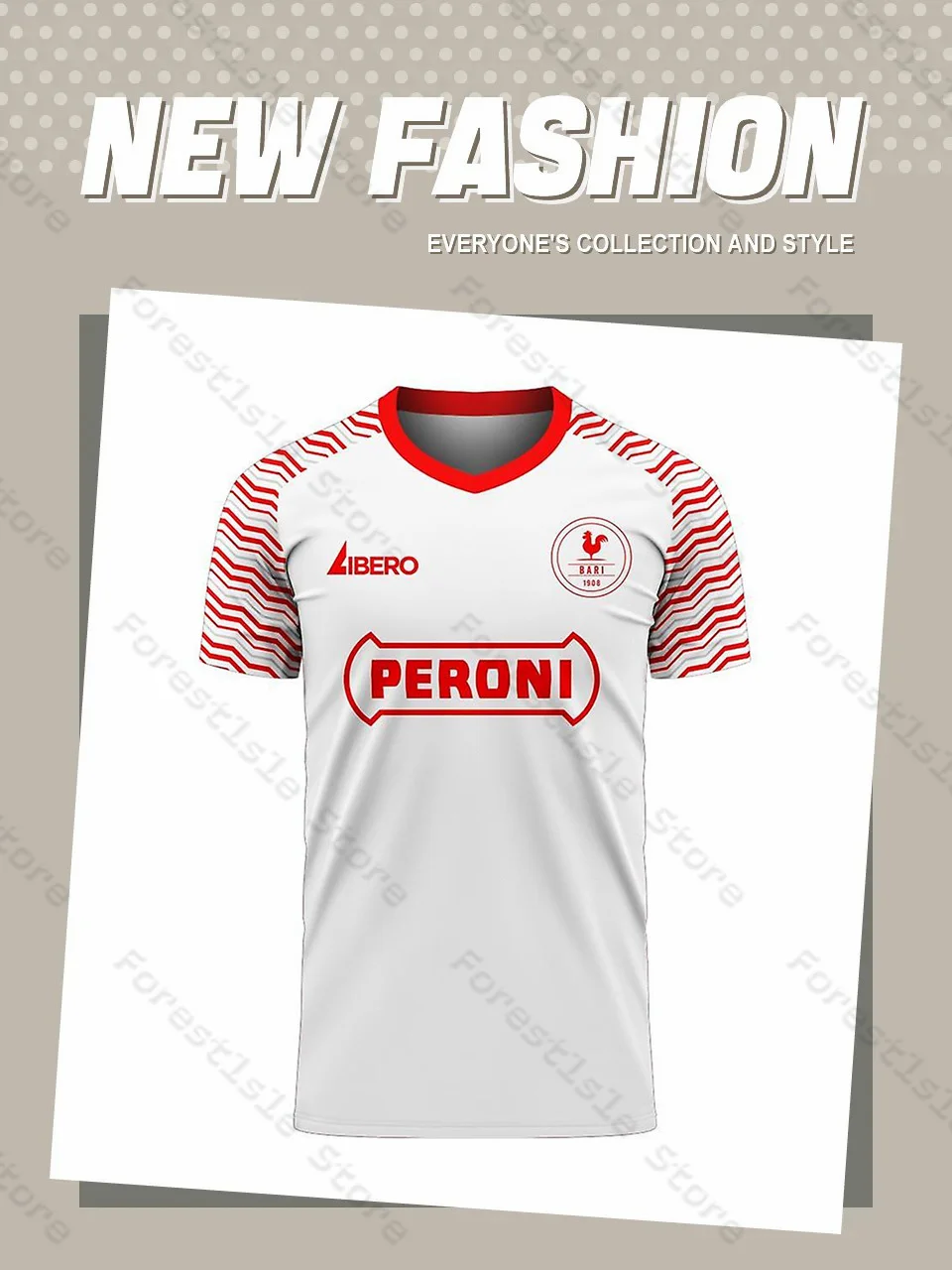 New Bari 25-26 Home Concept Football Kit Children Training Clothes Street Fashion Short Sleeves Sports Breathable Men Women Tops
New Bari 25-26 Home Concept Football Kit Children Training Clothes Street Fashion Short Sleeves Sports Breathable Men Women Tops