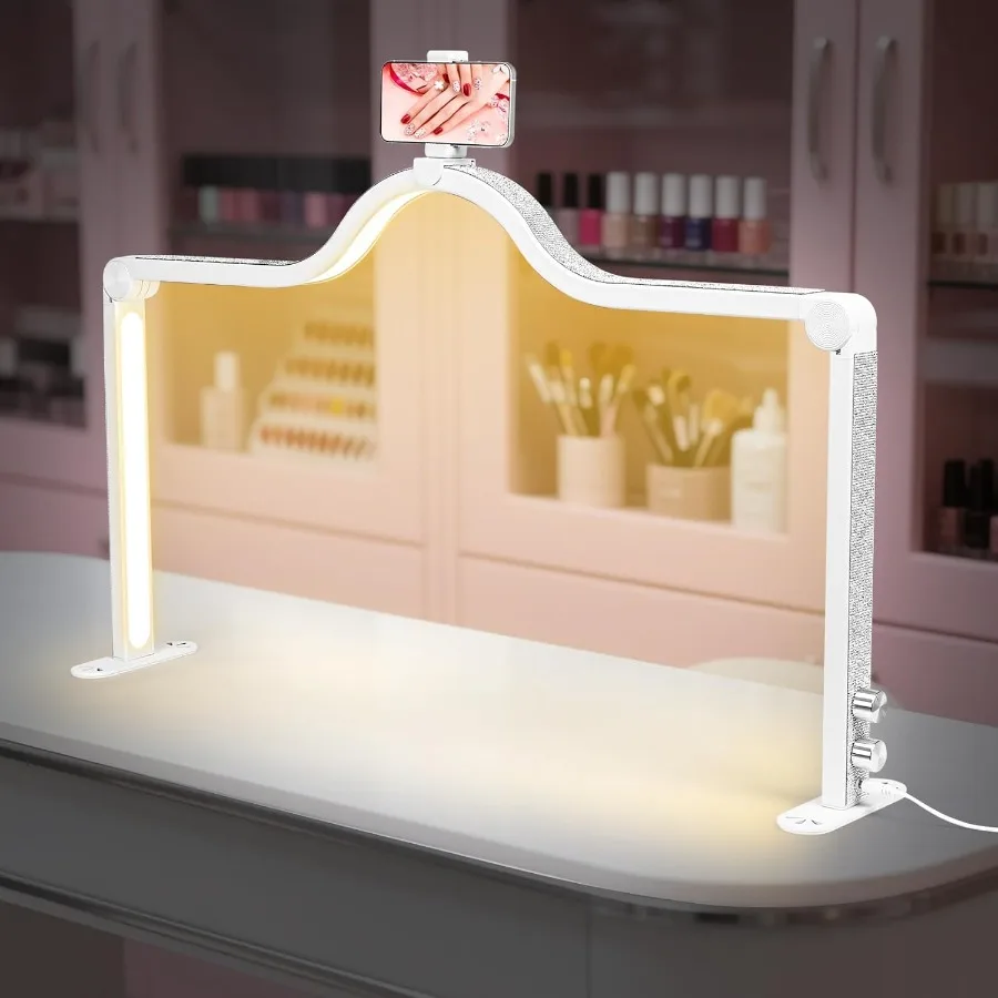 Свет в форме полумесяца: профессиональные 34-дюймовые светодиодные бусины на 420 градусов — настольная лампа для ногтей с регулируемой яркостью, 3 цветовые температуры — Folda
Свет в форме полумесяца: профессиональные 34-дюймовые светодиодные бусины на 420 градусов — настольная лампа для ногтей с регулируемой яркостью, 3 цветовые температуры — Folda