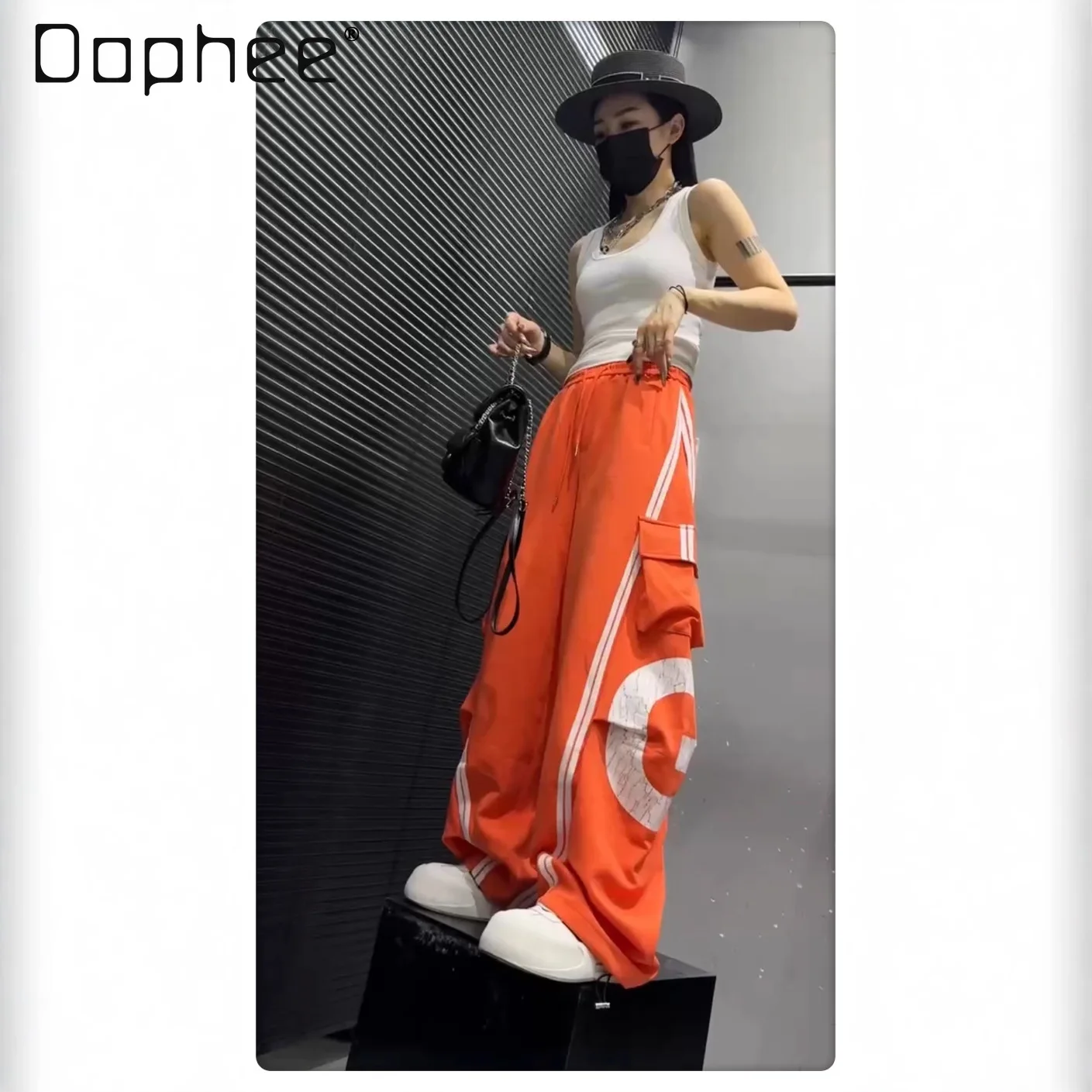 Loose Striped Casual Pants for Women 2026 Spring Summer New Letter-printed Drawstring Long Pants Streetwear Women
Loose Striped Casual Pants for Women 2026 Spring Summer New Letter-printed Drawstring Long Pants Streetwear Women