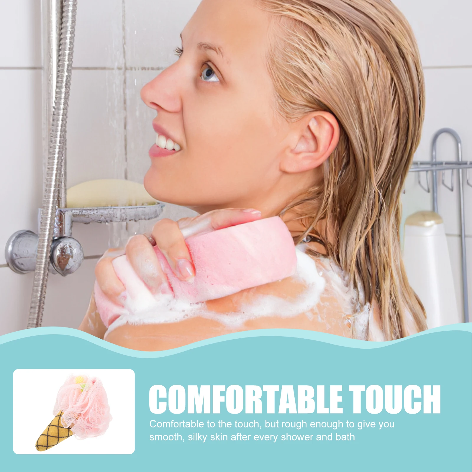 2pcs Bath Sponge Scrubber Bathing Skin Scrubber Shower Exfoliating Bath Ball Body Wash Sponge Portable Shower Supplies For
2pcs Bath Sponge Scrubber Bathing Skin Scrubber Shower Exfoliating Bath Ball Body Wash Sponge Portable Shower Supplies For