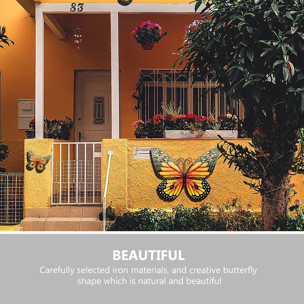 3pcs Butterfly Decor Iron Hanging Decor For Bedroom Wall Art Iron Butterflies Decal Diy Wall Pendant Wear Resistant Creative
3pcs Butterfly Decor Iron Hanging Decor For Bedroom Wall Art Iron Butterflies Decal Diy Wall Pendant Wear Resistant Creative