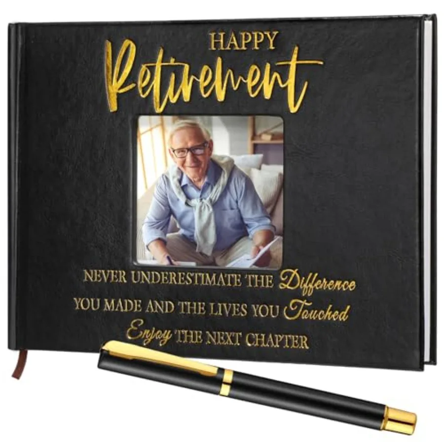 Ctosree Retirement Guest Book with Signature Pen Retirement Party Gift Supplies for Women Men Office Colleague Advice and Wishe
Ctosree Retirement Guest Book with Signature Pen Retirement Party Gift Supplies for Women Men Office Colleague Advice and Wishe