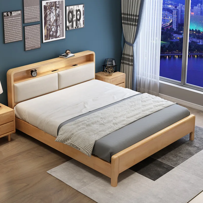 #Modern Nordic Solid Wood Soft Bed Frame with Storage Foldable Design-Economical Minimalist Bedroom Furniture
#Modern Nordic Solid Wood Soft Bed Frame with Storage Foldable Design-Economical Minimalist Bedroom Furniture