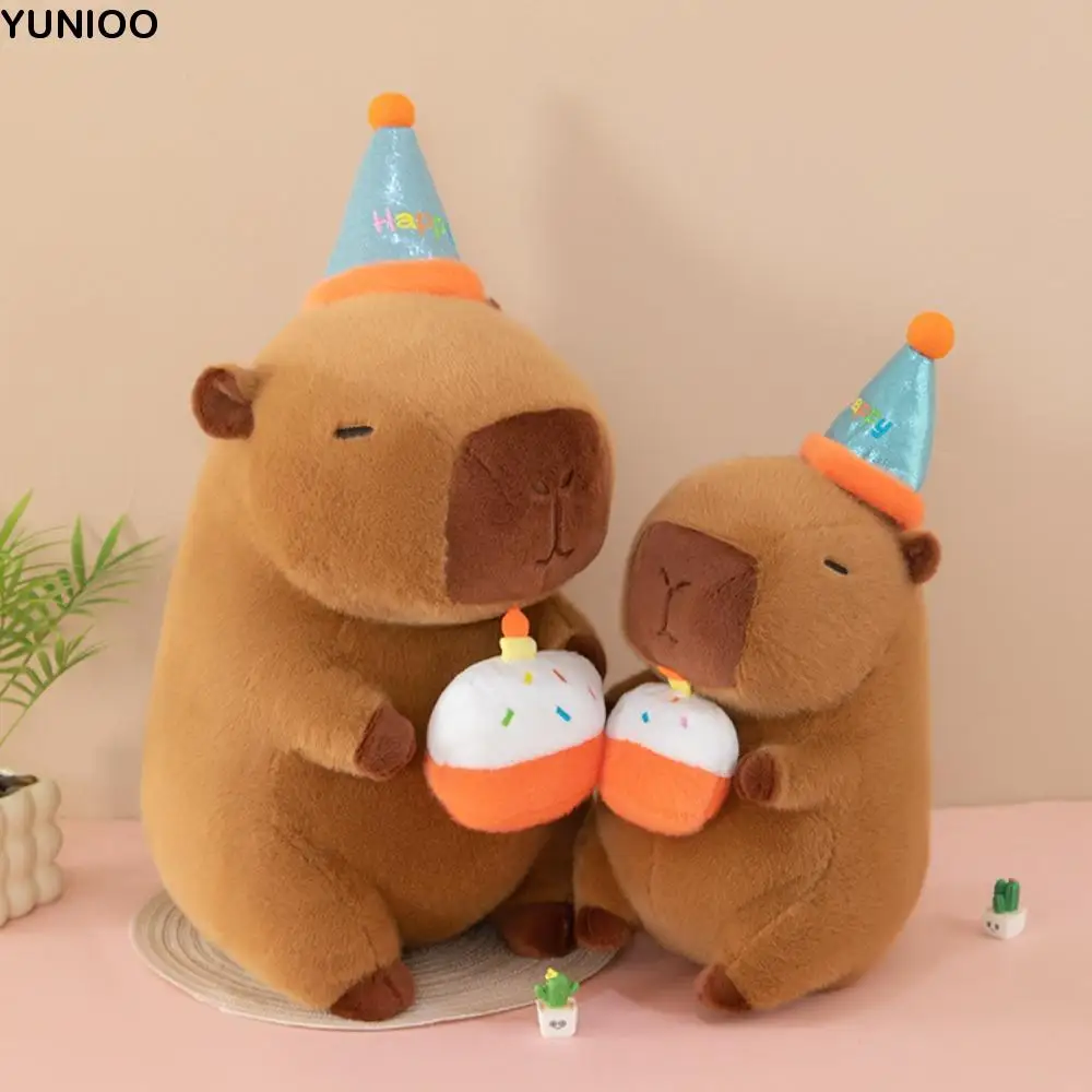 Creative Birthday Party Capybara Plush Doll Wearing Top Hat Cake Capybara Plush Toy Cartoon Soft Capybara Fluffty Doll Kid Toy
Creative Birthday Party Capybara Plush Doll Wearing Top Hat Cake Capybara Plush Toy Cartoon Soft Capybara Fluffty Doll Kid Toy