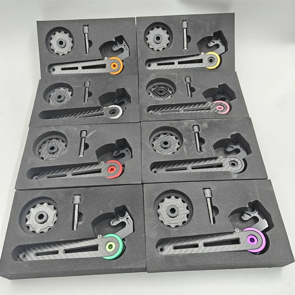 Unionjack carbon fiber tensioner for brompton 7speed Pline Tline C12 ultralight carbon Chain stay
Unionjack carbon fiber tensioner for brompton 7speed Pline Tline C12 ultralight carbon Chain stay