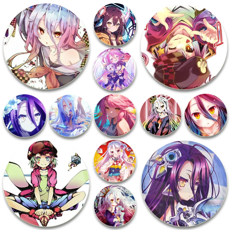 Snap in Design Button Pins No Game No Life Novel Brooches Shiro Sora Cartoon Badge Bag Accessories Jewelry Cute Fans Gifts
Snap in Design Button Pins No Game No Life Novel Brooches Shiro Sora Cartoon Badge Bag Accessories Jewelry Cute Fans Gifts