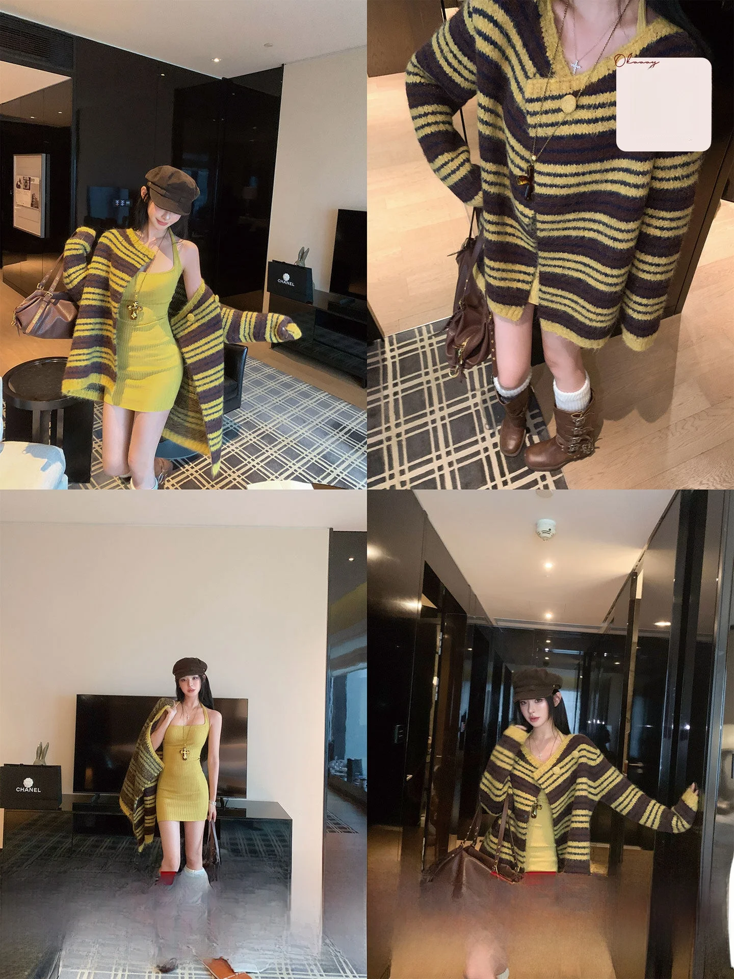 Ретро-пальто в полоску, вязаное, приталенное, для женщин, осенне-зимнее, повседневное, с воротником-стойкой, из смесовой ткани (полиэстер, нейлон, шерсть)
Ретро-пальто в полоску, вязаное, приталенное, для женщин, осенне-зимнее, повседневное, с воротником-стойкой, из смесовой ткани (полиэстер, нейлон, шерсть)