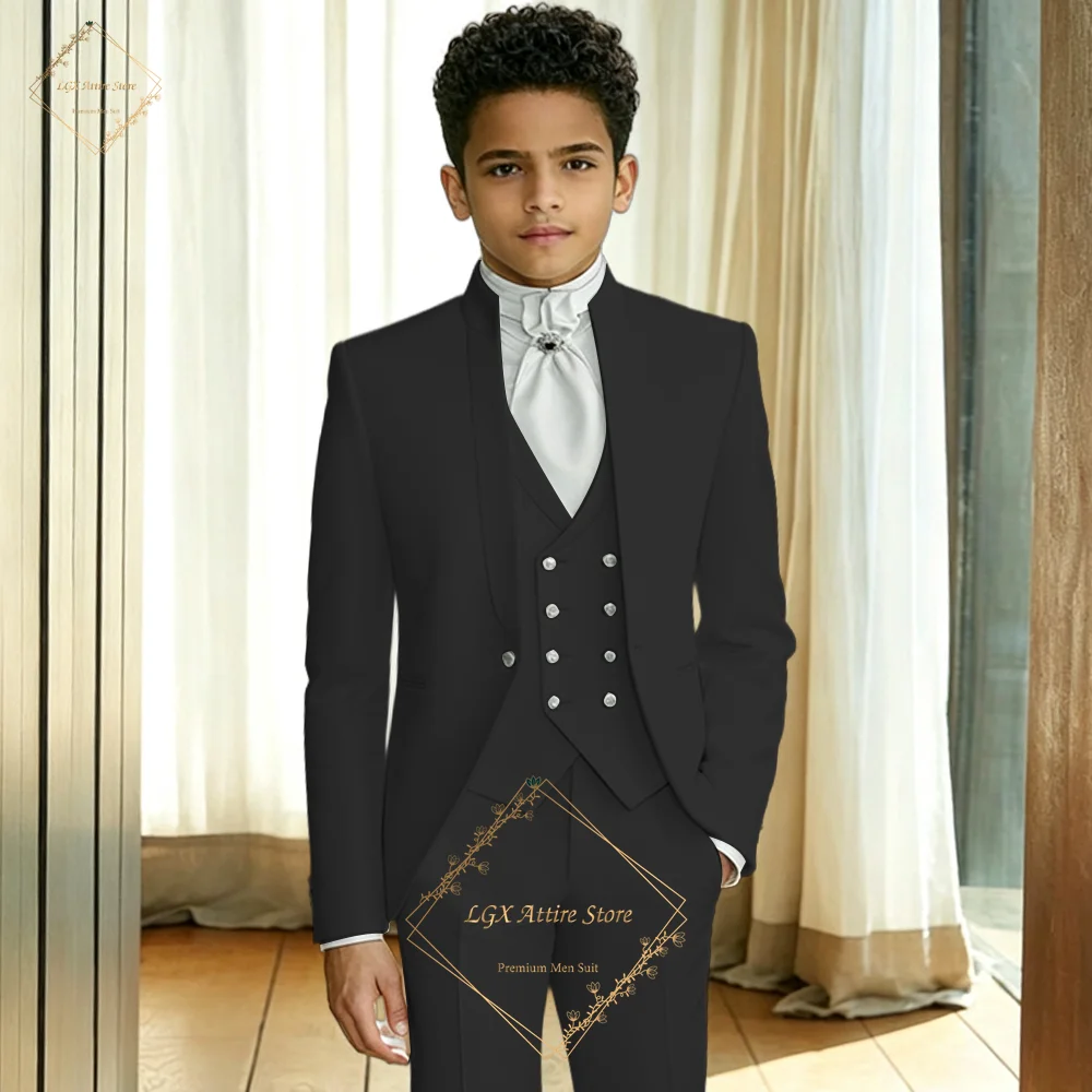 Boys 3 Piece Suit Set Slim Fit Blazer Vest Pants Kids Formal Wedding Party Prom Groomsmen Page Boy Children Clothing
Boys 3 Piece Suit Set Slim Fit Blazer Vest Pants Kids Formal Wedding Party Prom Groomsmen Page Boy Children Clothing