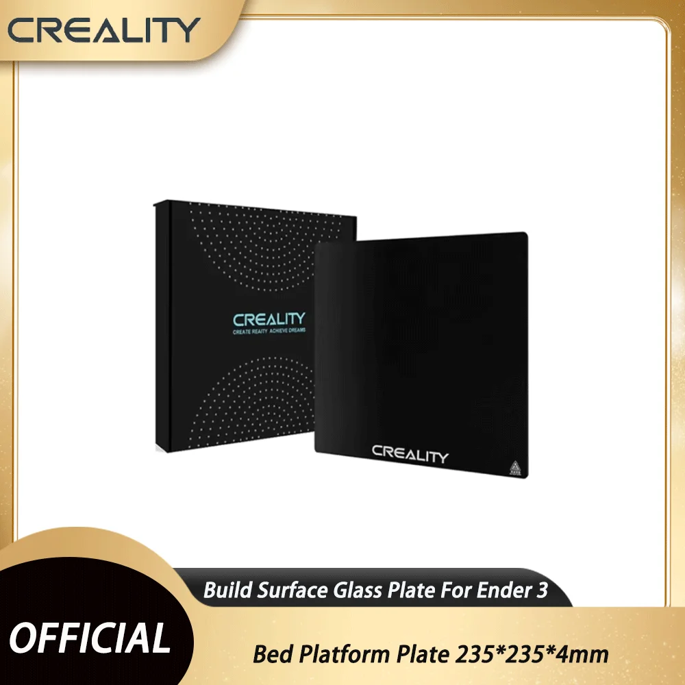CREALITY 3D Printer Ender-5 Pro/Ender 3V2 Carborundum Glass Bed Platform Plate 235*235*4mm Build Surface Glass Plate For Ender 3
CREALITY 3D Printer Ender-5 Pro/Ender 3V2 Carborundum Glass Bed Platform Plate 235*235*4mm Build Surface Glass Plate For Ender 3