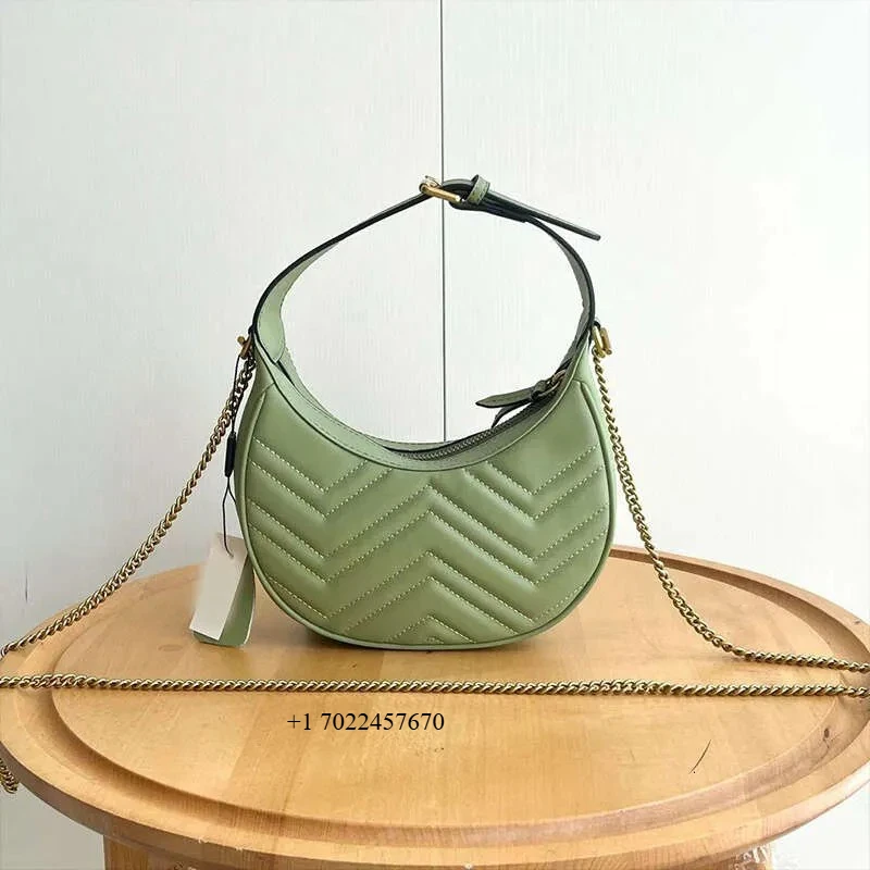 Designer Womens Shoulder Bag Handbag Crescent Half Moon Soft Leather Handbag Fashion Green Crossbody Bags
Designer Womens Shoulder Bag Handbag Crescent Half Moon Soft Leather Handbag Fashion Green Crossbody Bags
