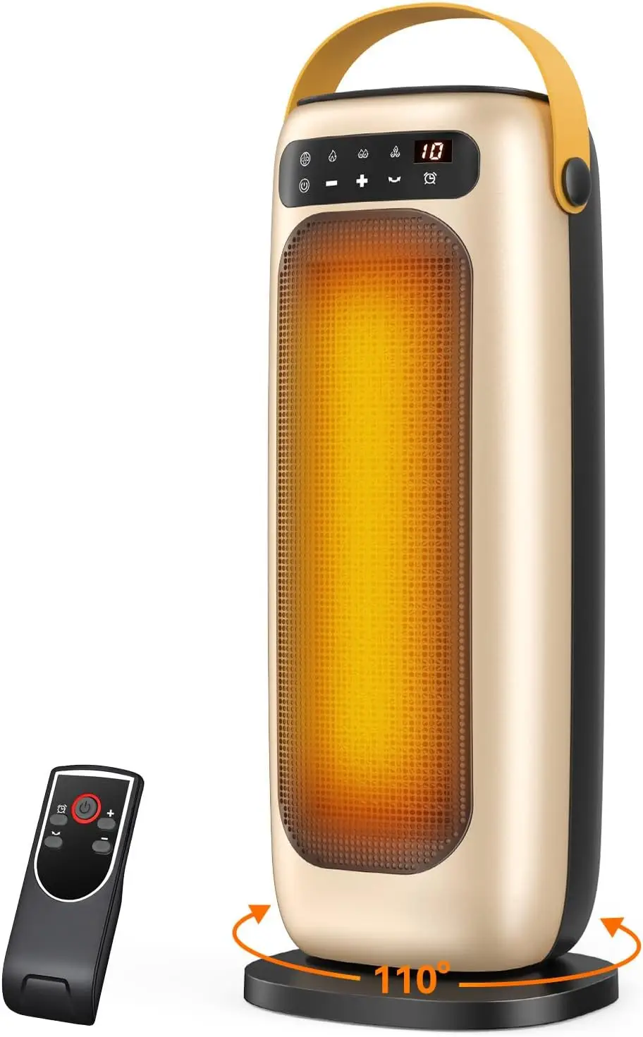 Керамический обогреватель PTC мощностью 1500 Вт с дистанционным управлением, 4 уровнями нагрева, сенсорным светодиодным дисплеем, 110 ° Осцилляция, 10-часовой таймер — быстрый и безопасный портативный
Керамический обогреватель PTC мощностью 1500 Вт с дистанционным управлением, 4 уровнями нагрева, сенсорным светодиодным дисплеем, 110 ° Осцилляция, 10-часовой таймер — быстрый и безопасный портативный