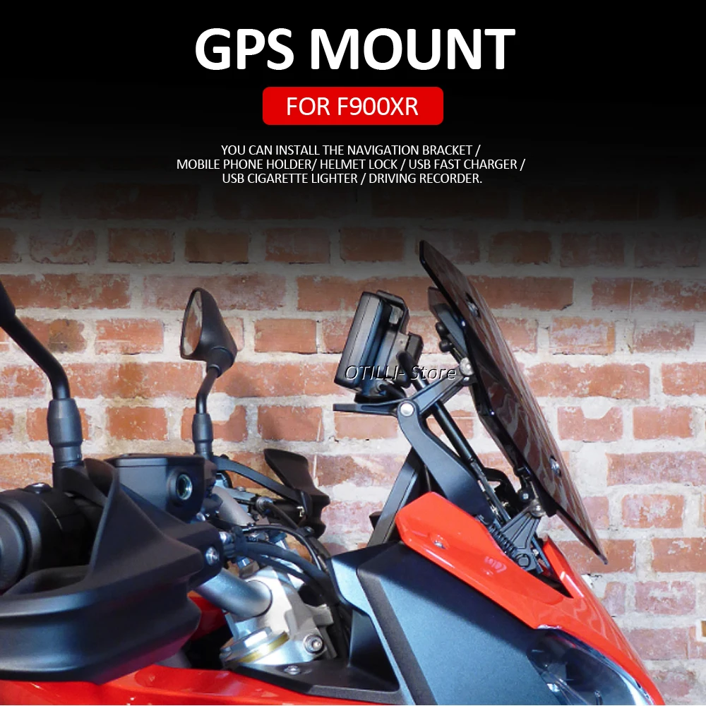 OTILLI мотоциклетный GPS-навигационный кронштейн для BMW F900XR USB-зарядка, держатель для телефона, металлическая монтажная подставка, аксессуары для мотоциклов
OTILLI мотоциклетный GPS-навигационный кронштейн для BMW F900XR USB-зарядка, держатель для телефона, металлическая монтажная подставка, аксессуары для мотоциклов