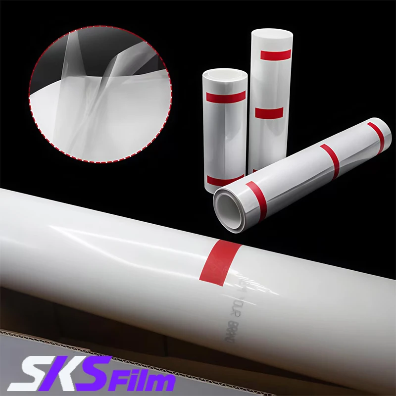 Усовершенствованная 7,5 мил прозрачная пленка для кузова автомобиля из ТПУ-К2 PPF от SKS с глянцевой поверхностью 
Усовершенствованная 7,5 мил прозрачная пленка для кузова автомобиля из ТПУ-К2 PPF от SKS с глянцевой поверхностью