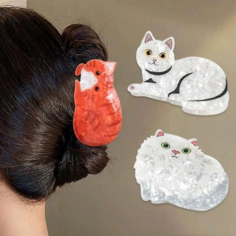 Fashionable Cartoon Cat Grabbers, Cute Little Cat Shark Clips, Ponytail Clips, Side Clips, Half Hair Clips, Headwear For Women
Fashionable Cartoon Cat Grabbers, Cute Little Cat Shark Clips, Ponytail Clips, Side Clips, Half Hair Clips, Headwear For Women