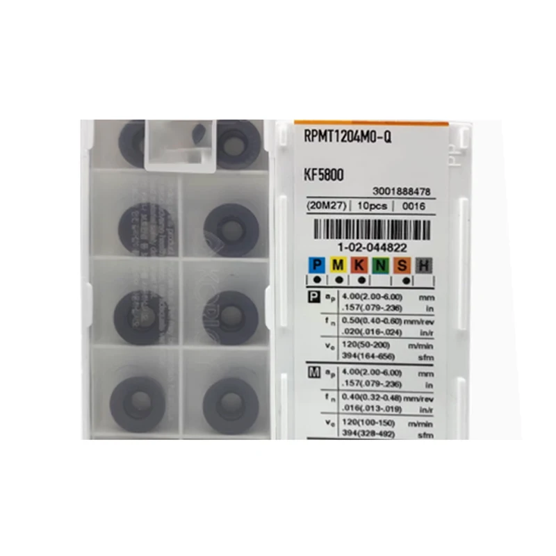 Original RPMT08T2 Round Universal Cutter RPMT 10T3 RPMT08T2MO-Q RPMT10T3MO-Q RPMT1204MO-Q KF5800 for Lathe Cutter Turning Tools
Original RPMT08T2 Round Universal Cutter RPMT 10T3 RPMT08T2MO-Q RPMT10T3MO-Q RPMT1204MO-Q KF5800 for Lathe Cutter Turning Tools