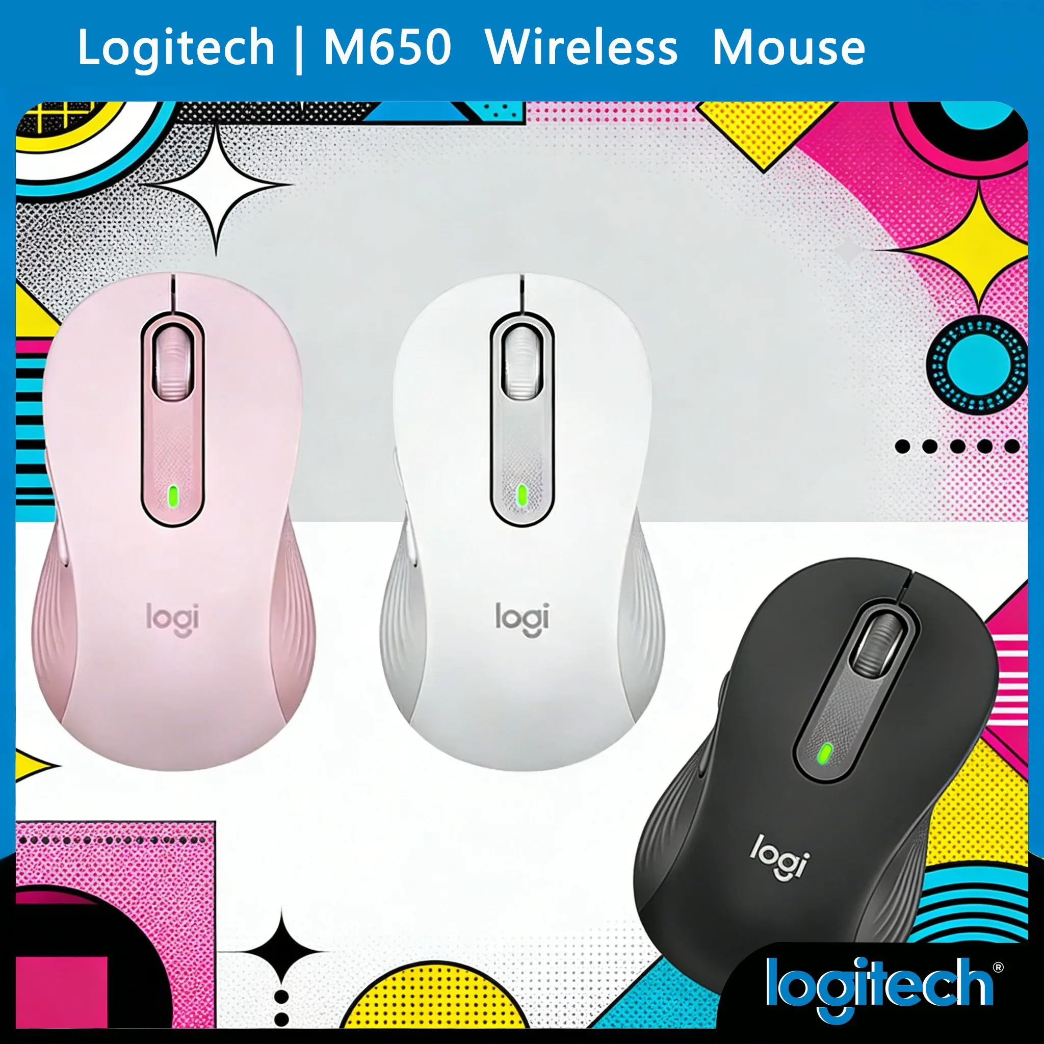 Logitech M650/M650L/M750/M350/M350POP Wireless Mouse Bluetooth SmartWheel Large Hands
Logitech M650/M650L/M750/M350/M350POP Wireless Mouse Bluetooth SmartWheel Large Hands