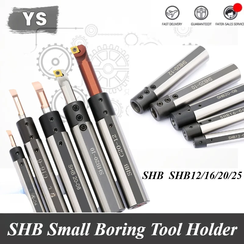 YS SHB Small Diameter Holder Small Boring Tool Holder SHB12 SHB16 SHB20 SHB25- 4 5 6 7 8 10 12 Lathe Cutter Sleeve Cutting
YS SHB Small Diameter Holder Small Boring Tool Holder SHB12 SHB16 SHB20 SHB25- 4 5 6 7 8 10 12 Lathe Cutter Sleeve Cutting