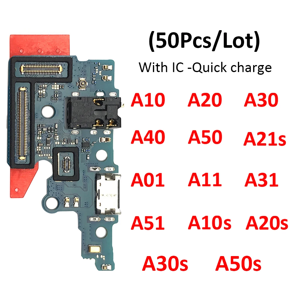 50Pcs USB Charge Port Dock Connector Charging Board Flex Cable For Samsung A10 A20 A30 A50 A01 A11 A21s A31 A51 A10s A20s A30s
50Pcs USB Charge Port Dock Connector Charging Board Flex Cable For Samsung A10 A20 A30 A50 A01 A11 A21s A31 A51 A10s A20s A30s