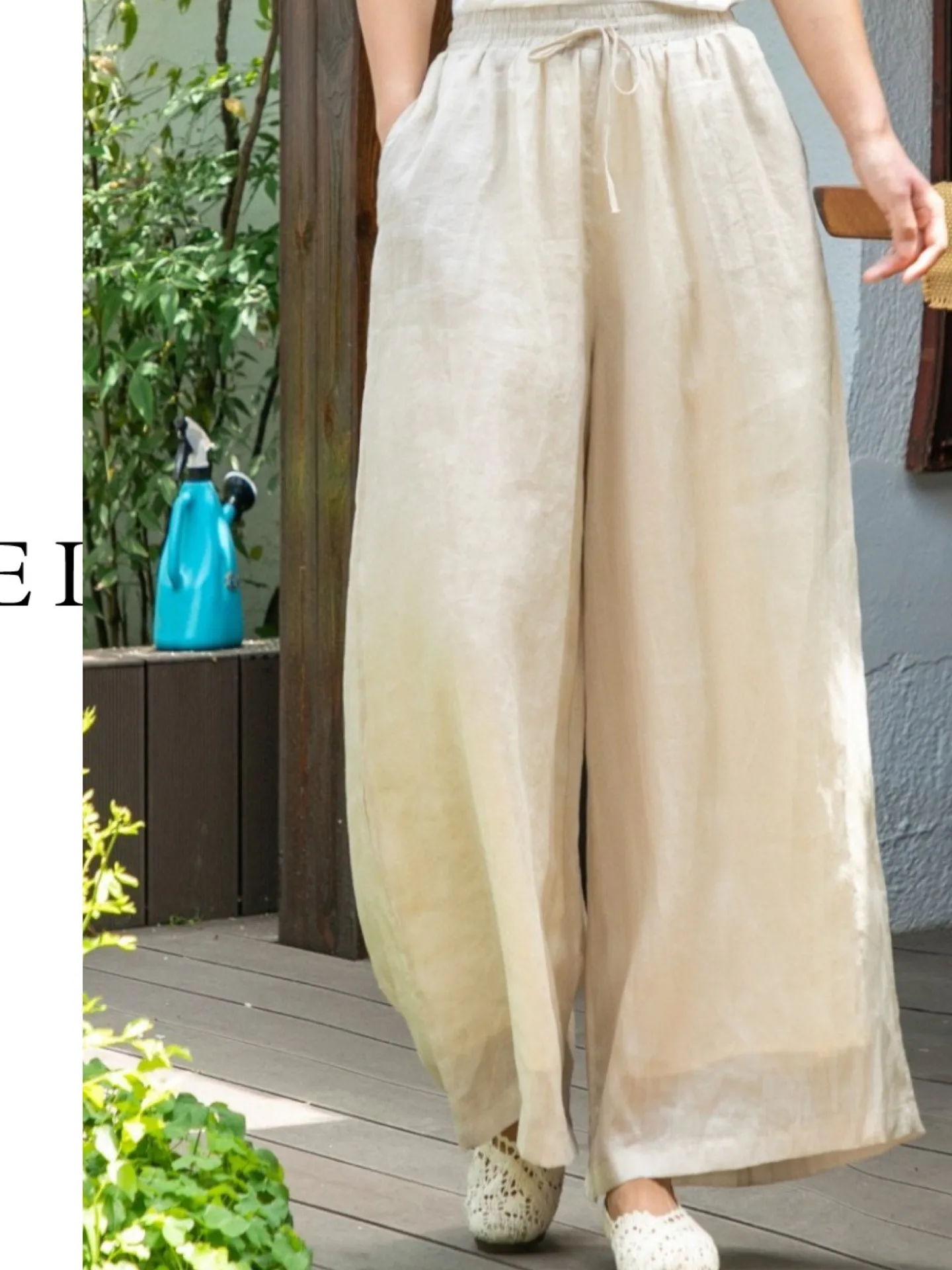 Summer Thin Double Layered Wide Leg Pants Women's Cotton Linen Loose Fit Casual Straight Long Trousers Draping Ethereal
Summer Thin Double Layered Wide Leg Pants Women's Cotton Linen Loose Fit Casual Straight Long Trousers Draping Ethereal