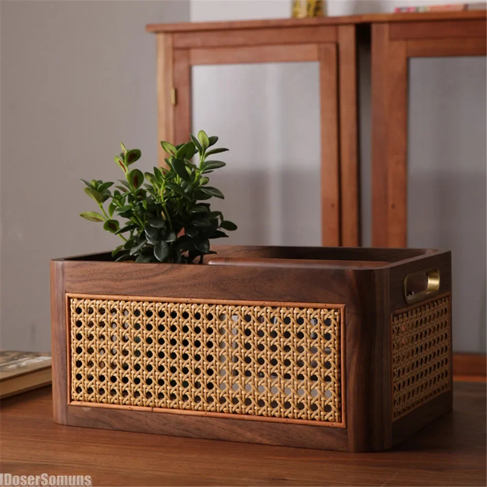 New Breathable Solid Wood Storage Box Cosmetics Organizer Luxury Kitchen Desktop Retro Rattan Basket Book Snacks Home Appliance
New Breathable Solid Wood Storage Box Cosmetics Organizer Luxury Kitchen Desktop Retro Rattan Basket Book Snacks Home Appliance