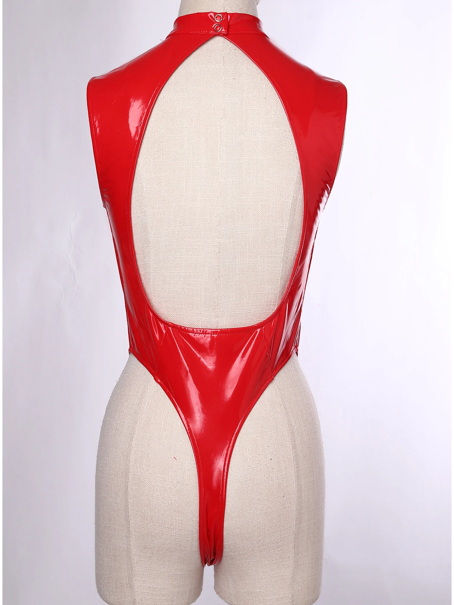 Womens Glossy PU Leather Bodysuit Sexy Lingerie Backless Open Breast High Cut Leotard Jumpsuit Swimwear for Rave Party Clubwear
Womens Glossy PU Leather Bodysuit Sexy Lingerie Backless Open Breast High Cut Leotard Jumpsuit Swimwear for Rave Party Clubwear