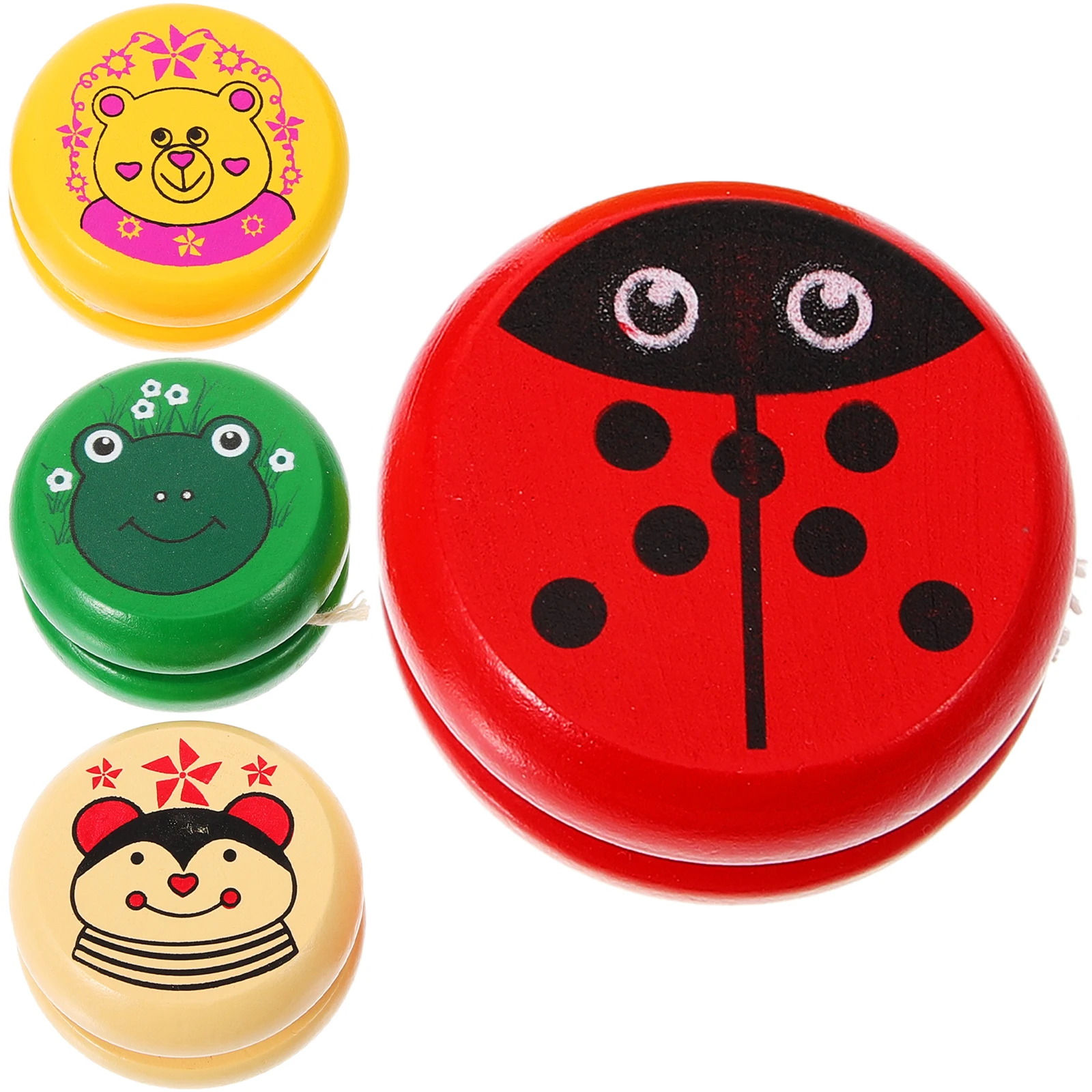 4pcs Wooden Yo- Ball Cartoon Plaything Educational Game Wrist Exercise Fun Gift Portable Storage Ball Kids Yoyo Cartoon
4pcs Wooden Yo- Ball Cartoon Plaything Educational Game Wrist Exercise Fun Gift Portable Storage Ball Kids Yoyo Cartoon