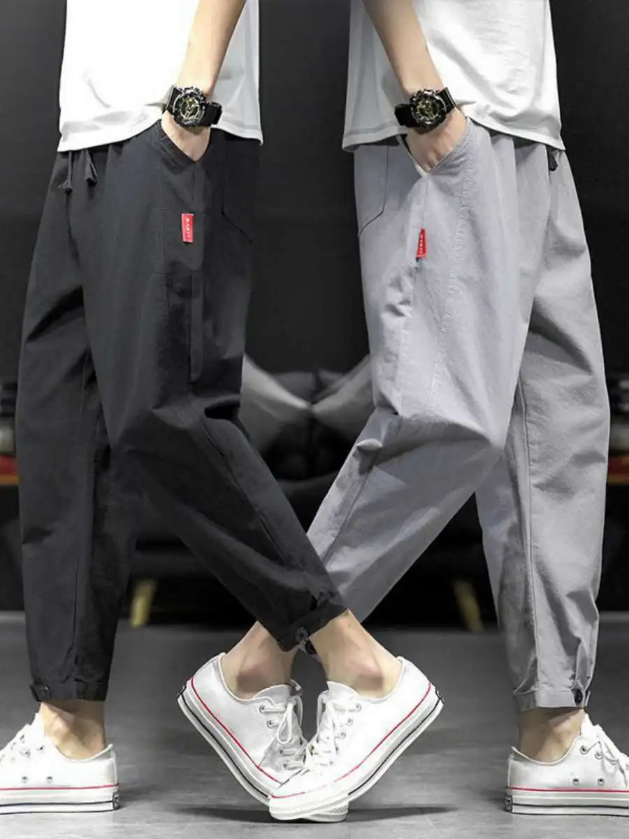 Men's Casual Harem Pants Cotton Linen Sle Summer Spor Slim Fit Nine Point Trousers Harajuku Sle Loose Fit Casual Pants
Men's Casual Harem Pants Cotton Linen Sle Summer Spor Slim Fit Nine Point Trousers Harajuku Sle Loose Fit Casual Pants