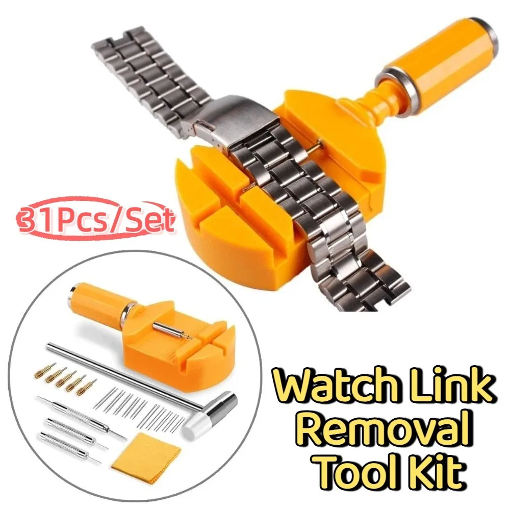 31Pcs/Set Precision Watch Link Removal Tool Kit Professional Link Removal Strap Chain Pin Remover Pin Extraction Multipurpose
31Pcs/Set Precision Watch Link Removal Tool Kit Professional Link Removal Strap Chain Pin Remover Pin Extraction Multipurpose