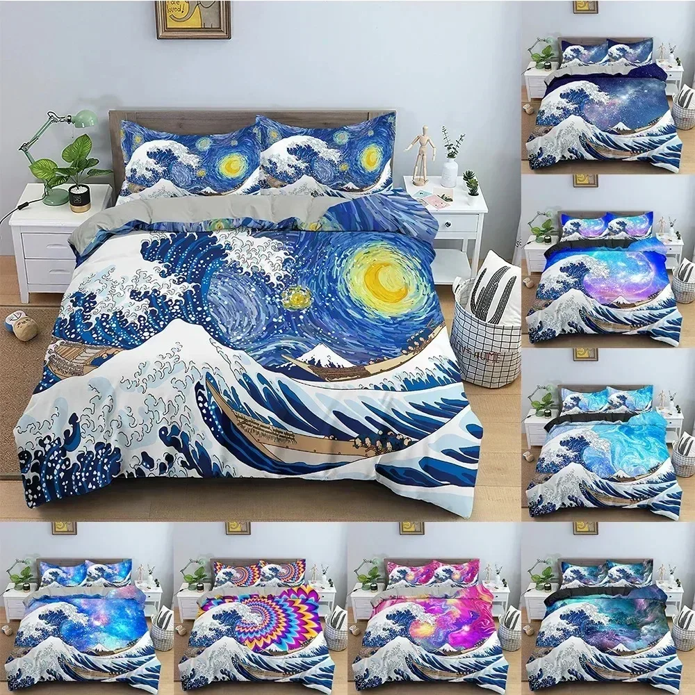 Big Wave Duvet Cover Set Japanese Art Bedding Set 3D Abstract Comforter Cover With Pillowcase Single Twin King Queen Bedclothes
Big Wave Duvet Cover Set Japanese Art Bedding Set 3D Abstract Comforter Cover With Pillowcase Single Twin King Queen Bedclothes