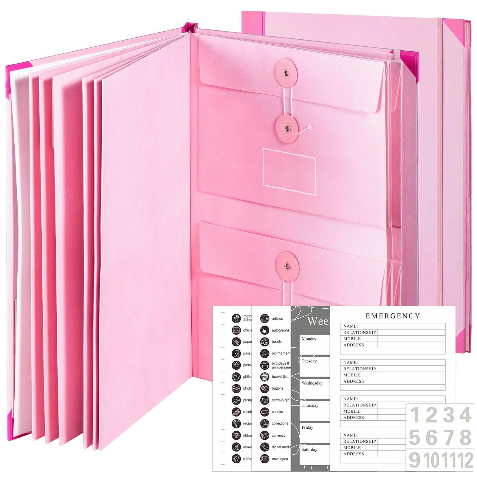 【New】Document Organizer Folio with 12 Pockets for Bills Checks Birth Certificates Estate Planning etc
【New】Document Organizer Folio with 12 Pockets for Bills Checks Birth Certificates Estate Planning etc