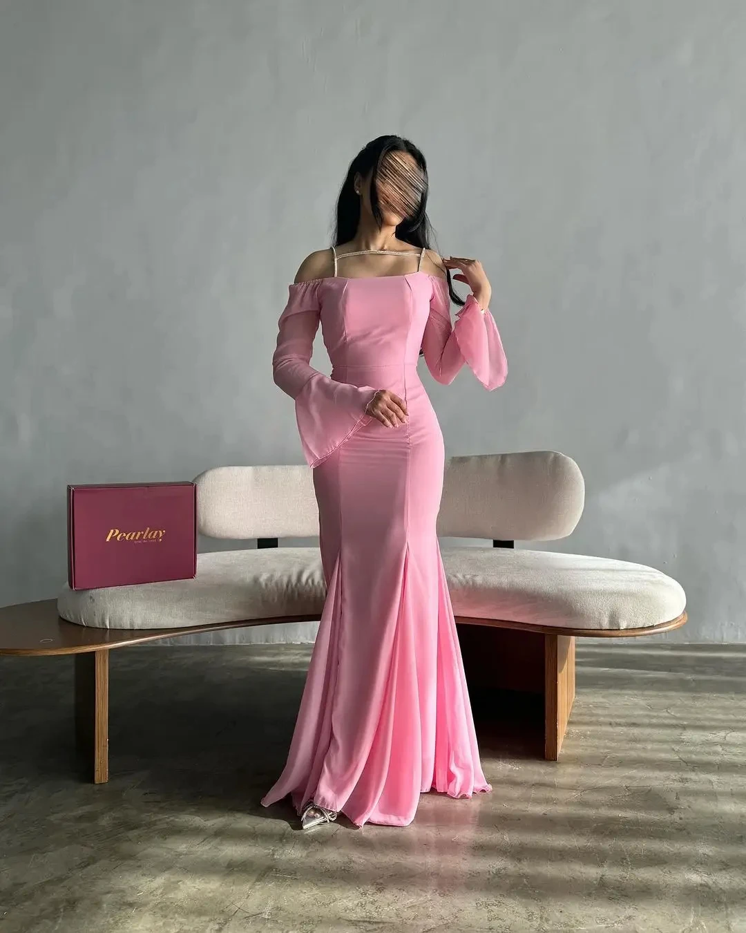 Formal Elegant Long Sleeves Prom Dresses Mermaid Off The Shoulder Pleated Chiffon Floor Length Party Dresses Evening Dresses
Formal Elegant Long Sleeves Prom Dresses Mermaid Off The Shoulder Pleated Chiffon Floor Length Party Dresses Evening Dresses