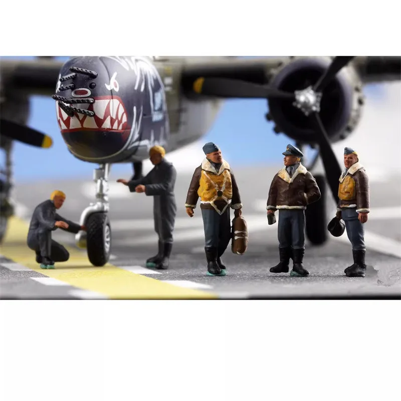 1:72 Scale Model 3D Printing Painted 5Pcs British Pilots And Ground Crew Soldiers Toys DIY Scene Accessory Display Gifts Fans
1:72 Scale Model 3D Printing Painted 5Pcs British Pilots And Ground Crew Soldiers Toys DIY Scene Accessory Display Gifts Fans