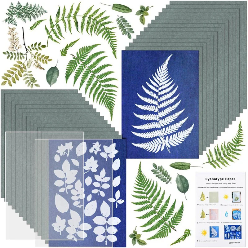 Upgraded 1Set Cyanotype Paper With 2 Sheet Acrylic Panel Sun Print Paper Kit, Activated Printing Art Paper Cyanotype Paper
Upgraded 1Set Cyanotype Paper With 2 Sheet Acrylic Panel Sun Print Paper Kit, Activated Printing Art Paper Cyanotype Paper